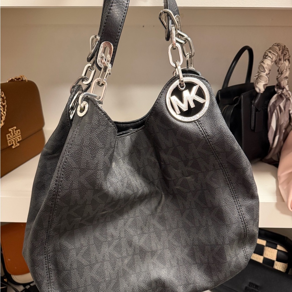 Michael Kors Charcoal Gray Shoulder Bag